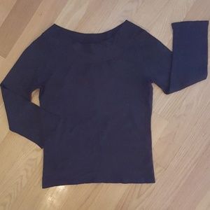 Women's Small Black Ann Taylor 3/4 Sleeve Sweater